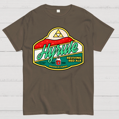 It's Dangerous to Go Sober, Take This-Hyrule Reviving Red Ale Geek T-Shirt