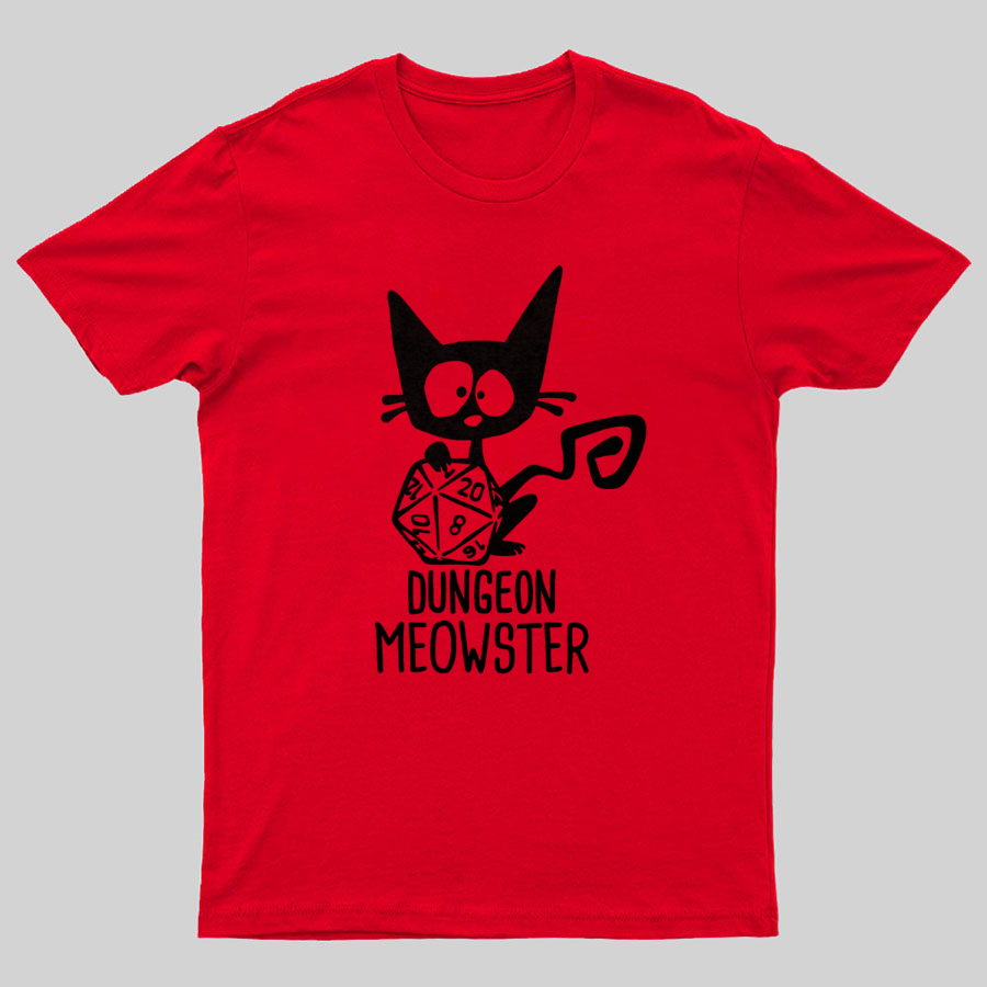 Dungeon Meowster Funny Unisex Gamer T-Shirt