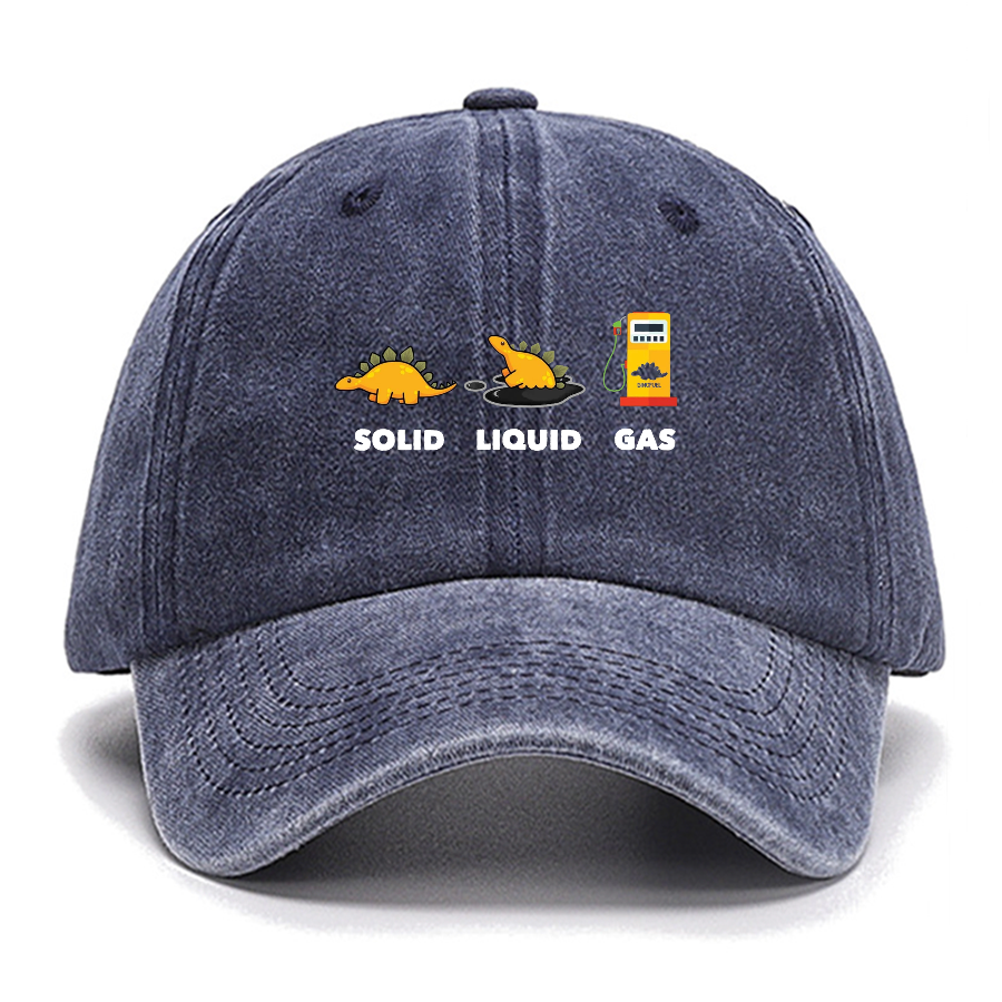 Dinosaur Solid Liquid Gas ScienceCotton Hat