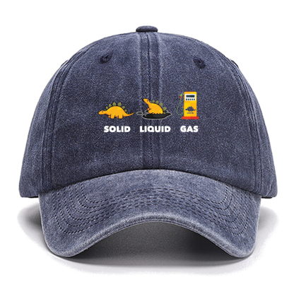 Dinosaur Solid Liquid Gas ScienceCotton Hat