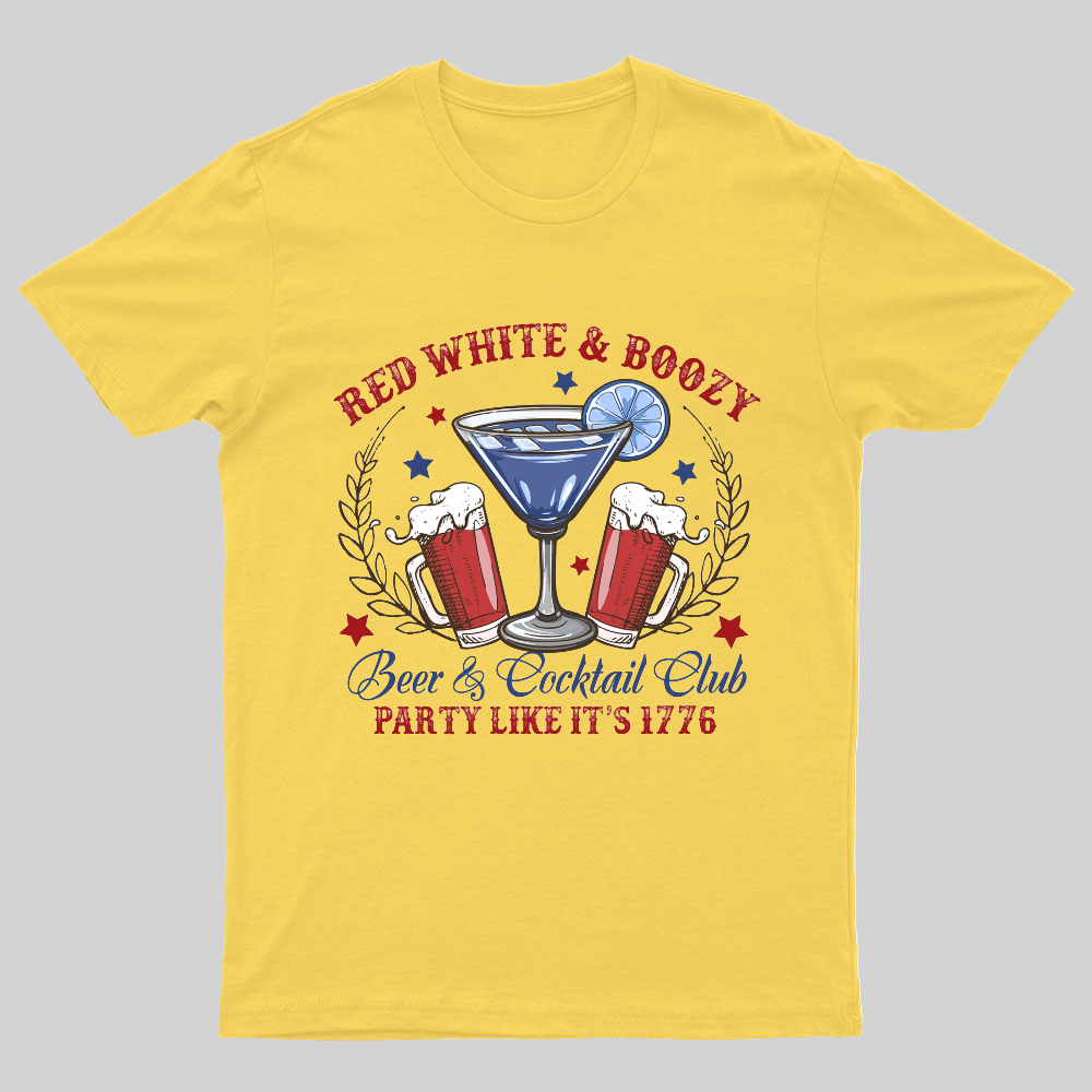4th of July Social Club America Nerdy T-Shirt