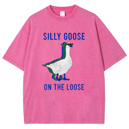 Silly Goose On The Loose Vintage Distressed T-shirt