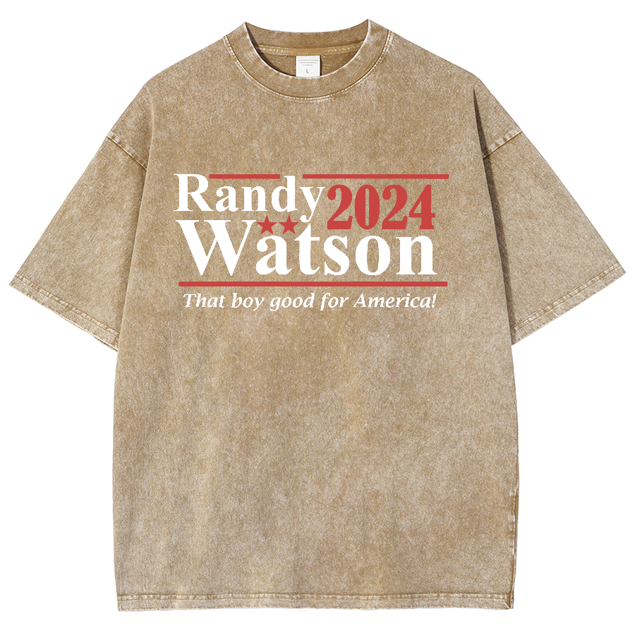 Randy Watson 2024 - That Boy Good For America Vintage Distressed T-shirt