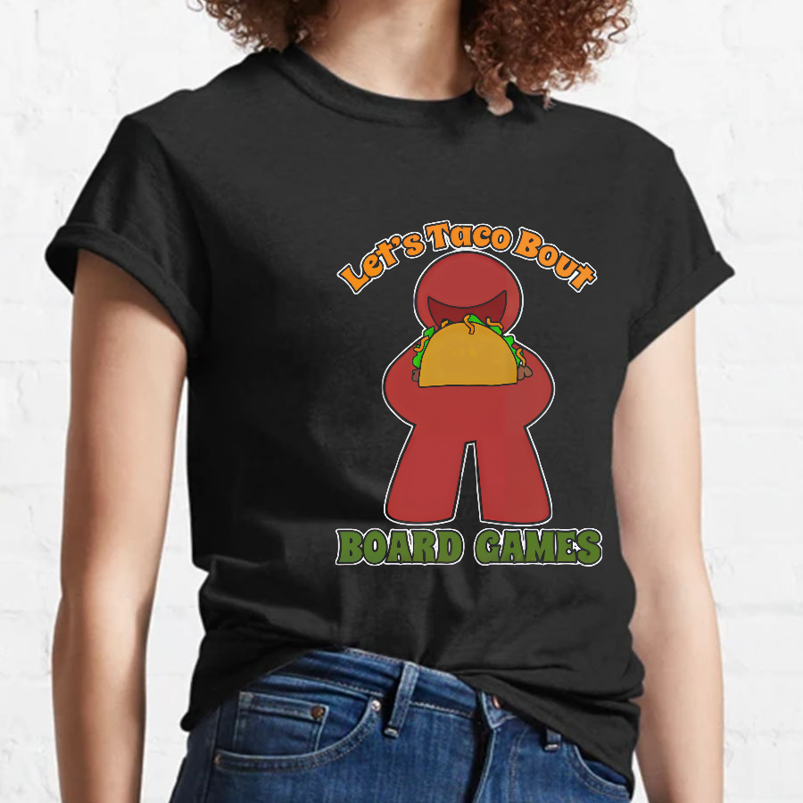 Funny Taco Bout Board Games Meeple Art Tee