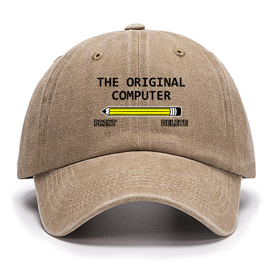 The Original Computer Print Delete Funny Graphic Printing Cotton Hat