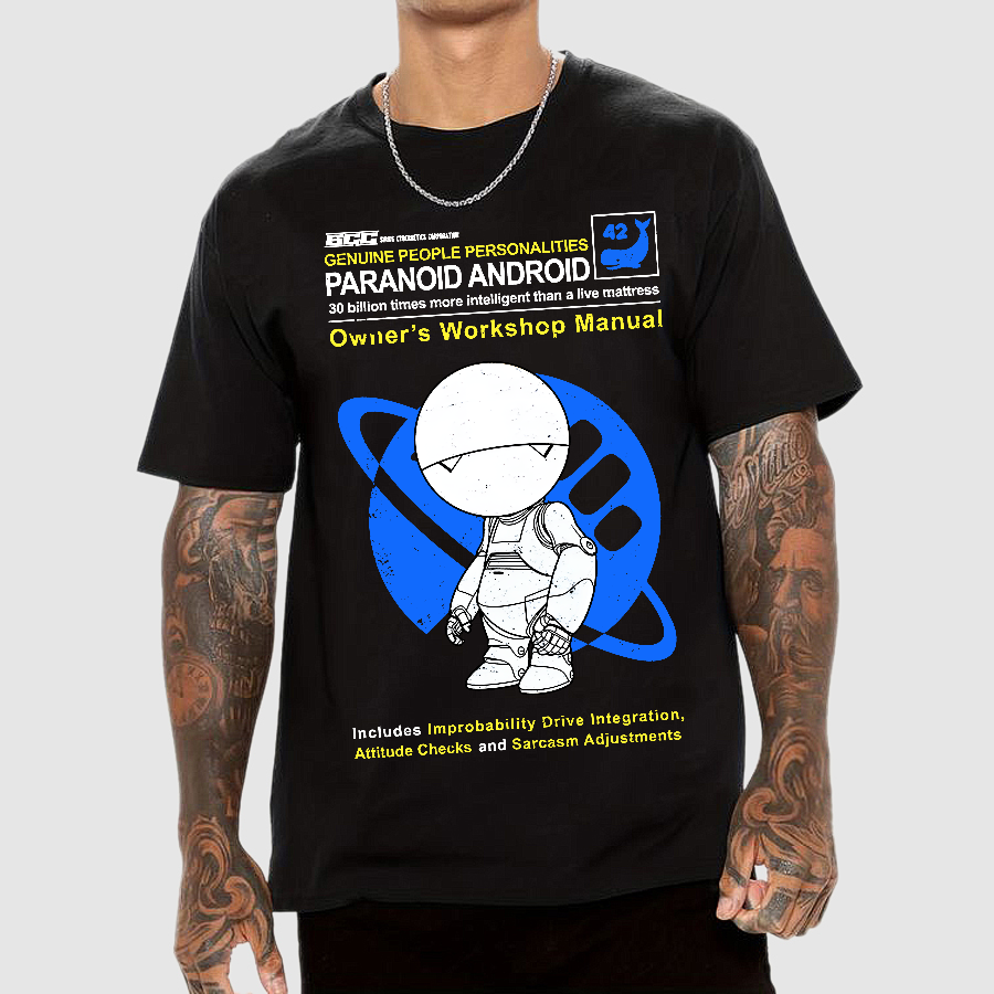 Paranoid Android Manual Geek T-Shirt