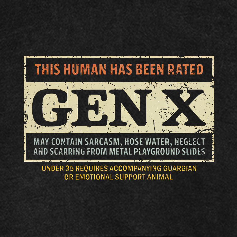 GenX Vintage Distressed Hoodie