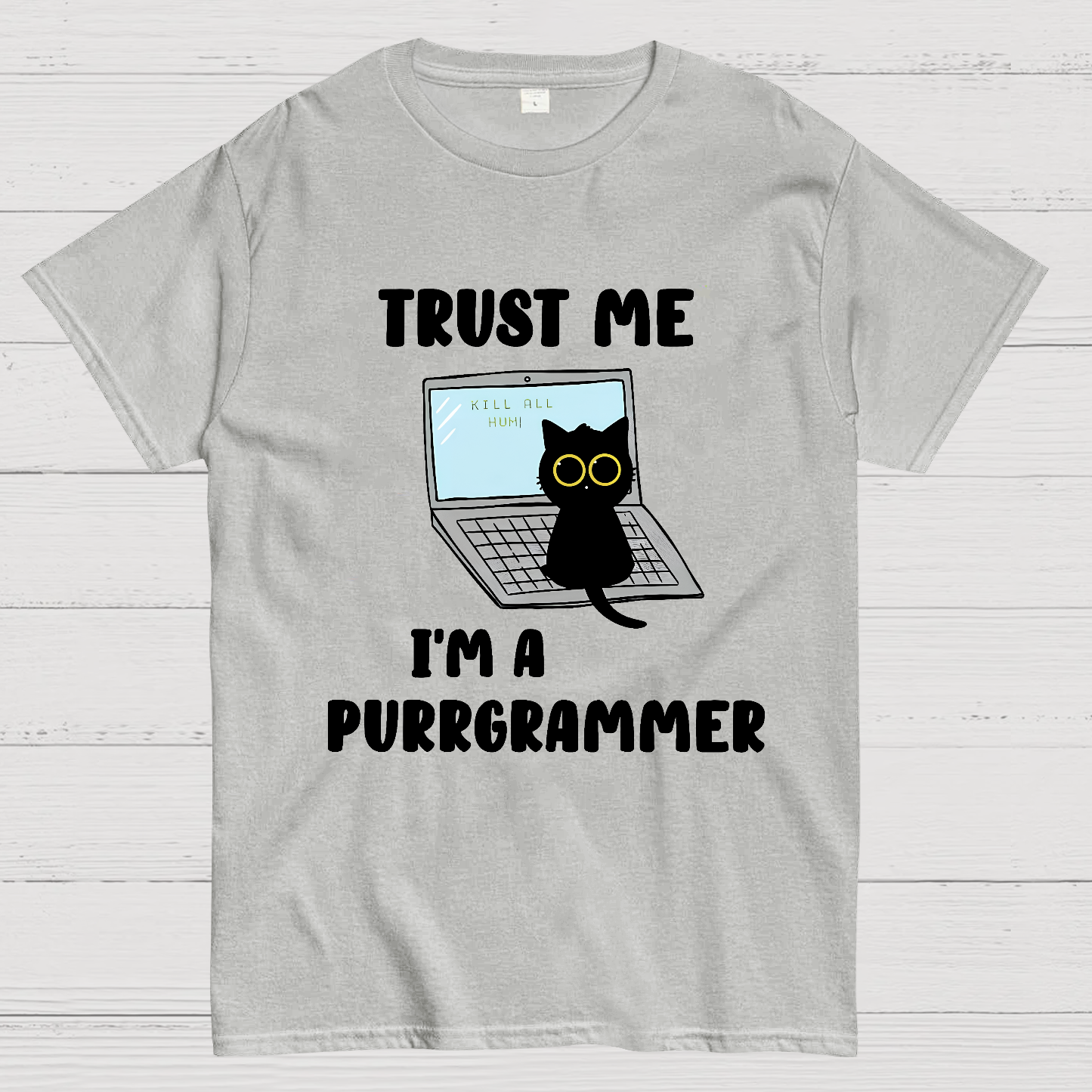 I'm A Purrgrammer Funny Cat Nerdy T-Shirt