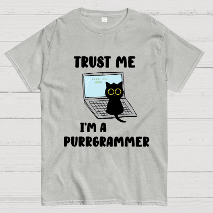 I'm A Purrgrammer Funny Cat Nerdy T-Shirt