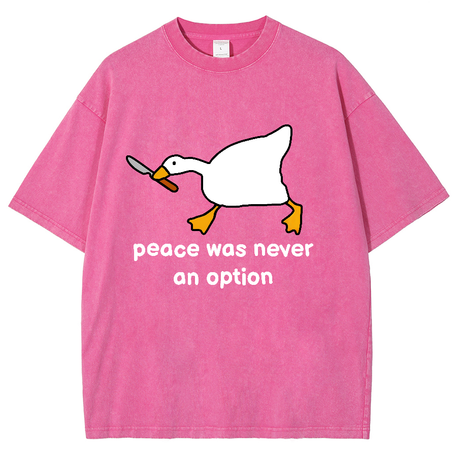 Peace Was Never An Option Vintage Distressed T-shirt