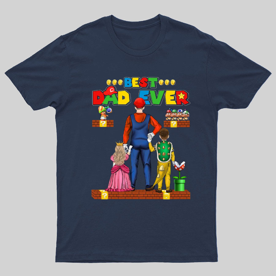 Best Dad Ever Game Geeky T-Shirt