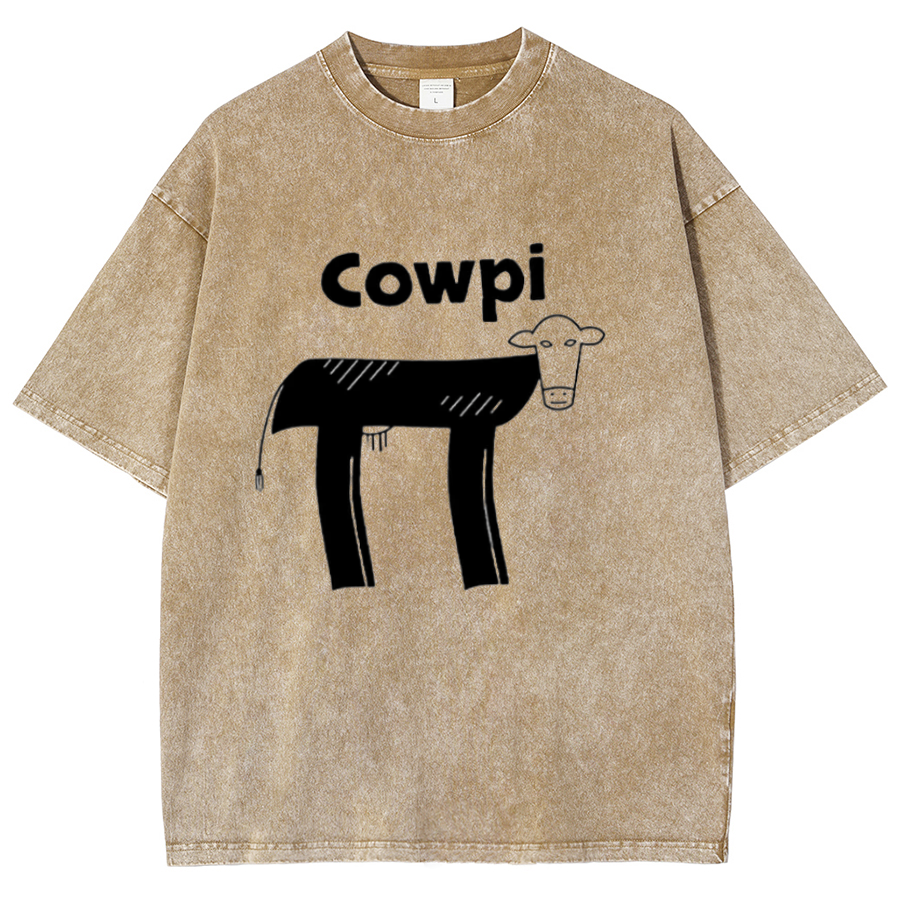 Cowpi Funny Geek Vintage Distressed T-shirt