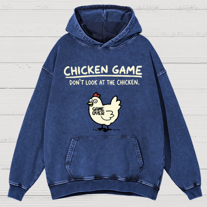 Chicken Game Vintage Distressed Hoodie