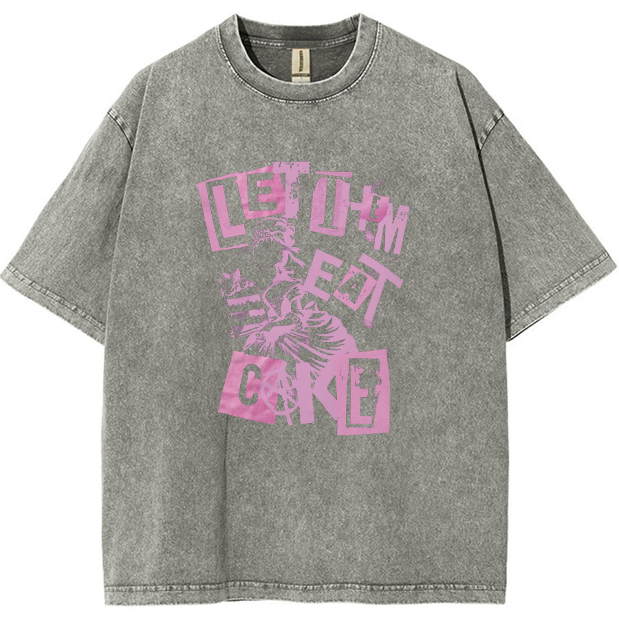 Let Them Eat Cake Vintage Distressed T-shirt