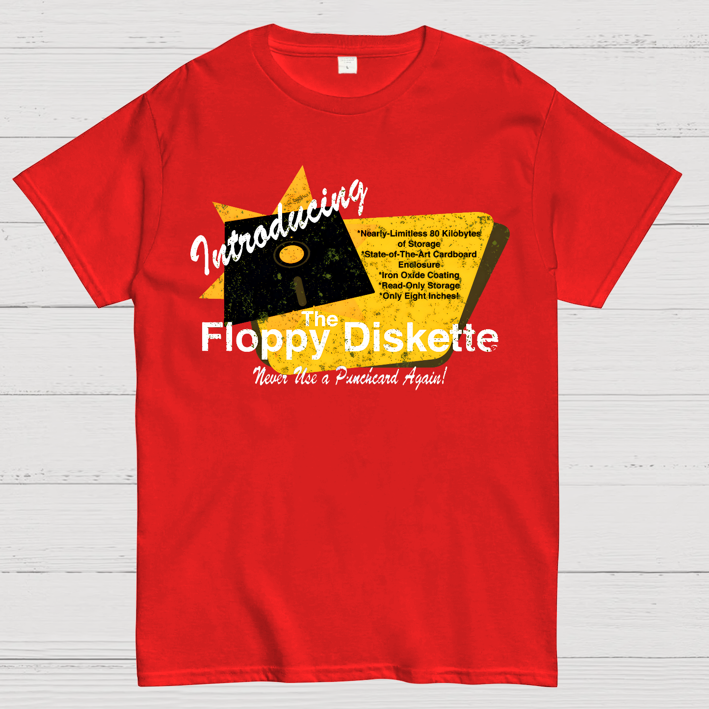 1971-Floppy Diskette Geek T-Shirt