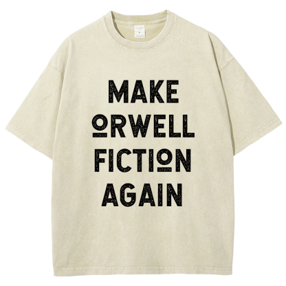 Make Orwell fiction again Vintage Distressed T-shirt
