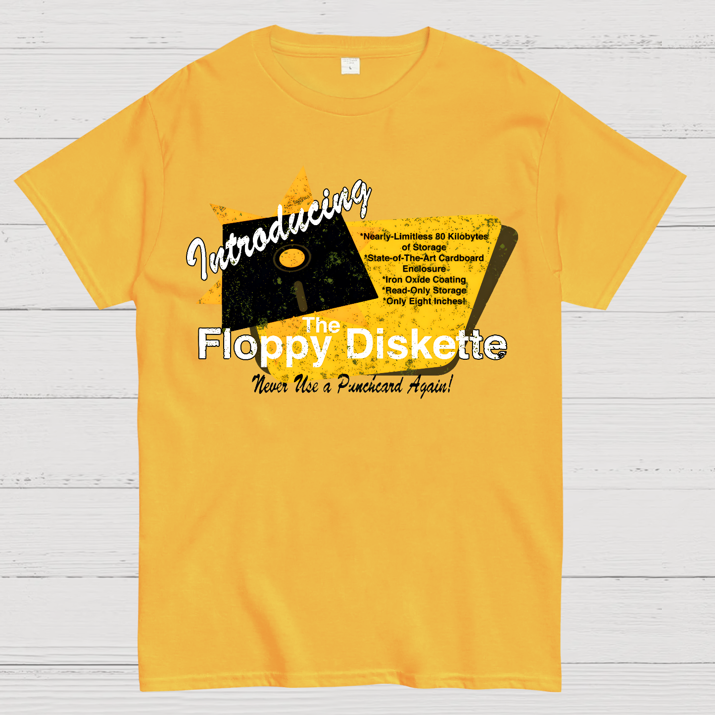 1971-Floppy Diskette Geek T-Shirt