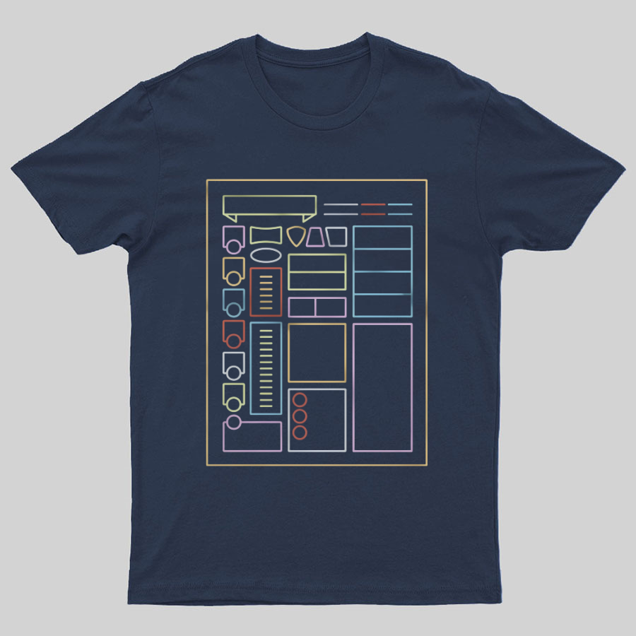 Character Sheet Dnd Geeky T-Shirt