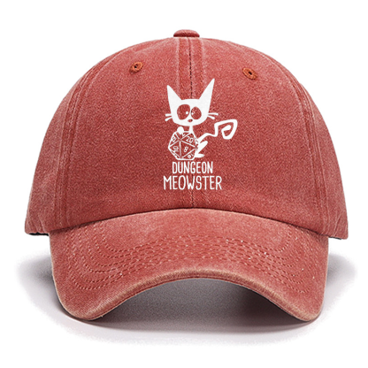 Dungeon Meowster Funny Unisex Gamer Cotton Hat