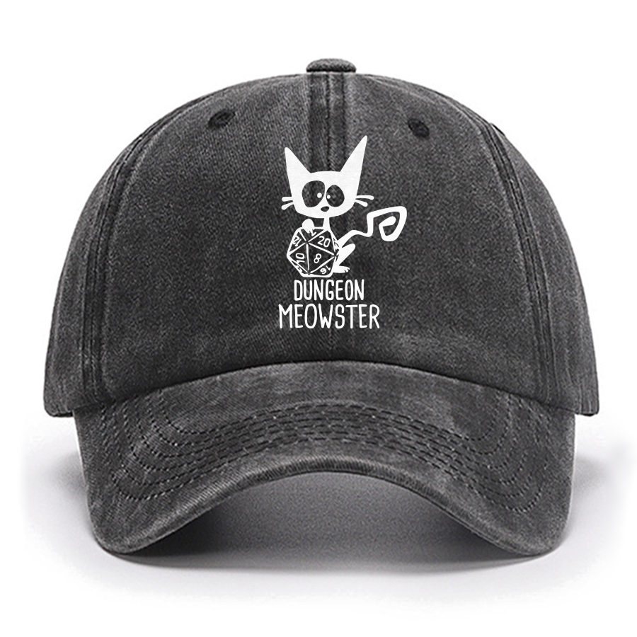 Dungeon Meowster Funny Unisex Gamer Cotton Hat