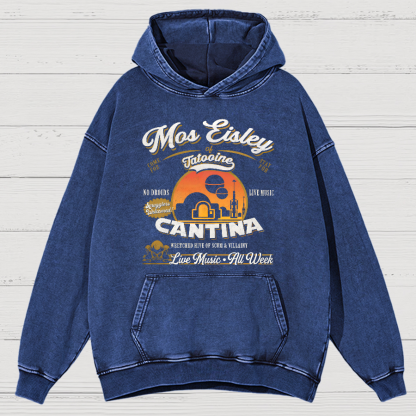Mos Eisley Cantina Tatooine Graphic Star Wars Vintage Distressed Hoodie