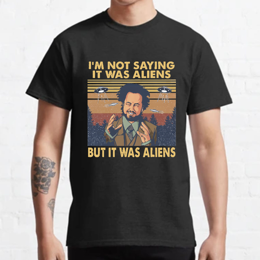 Giorgio Tsoukalos Aliens It Was Aliens Geeky T-Shirt