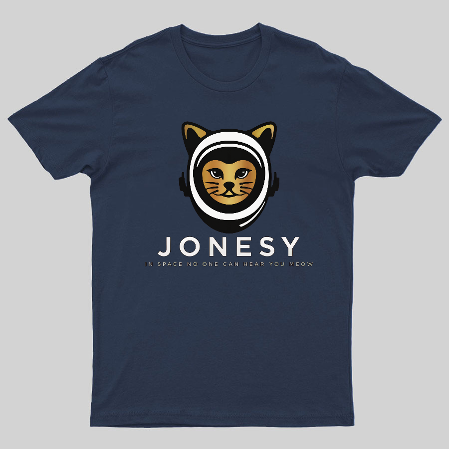 Jonesy In Space No One Can Hear You Meow Geeky T-Shirt