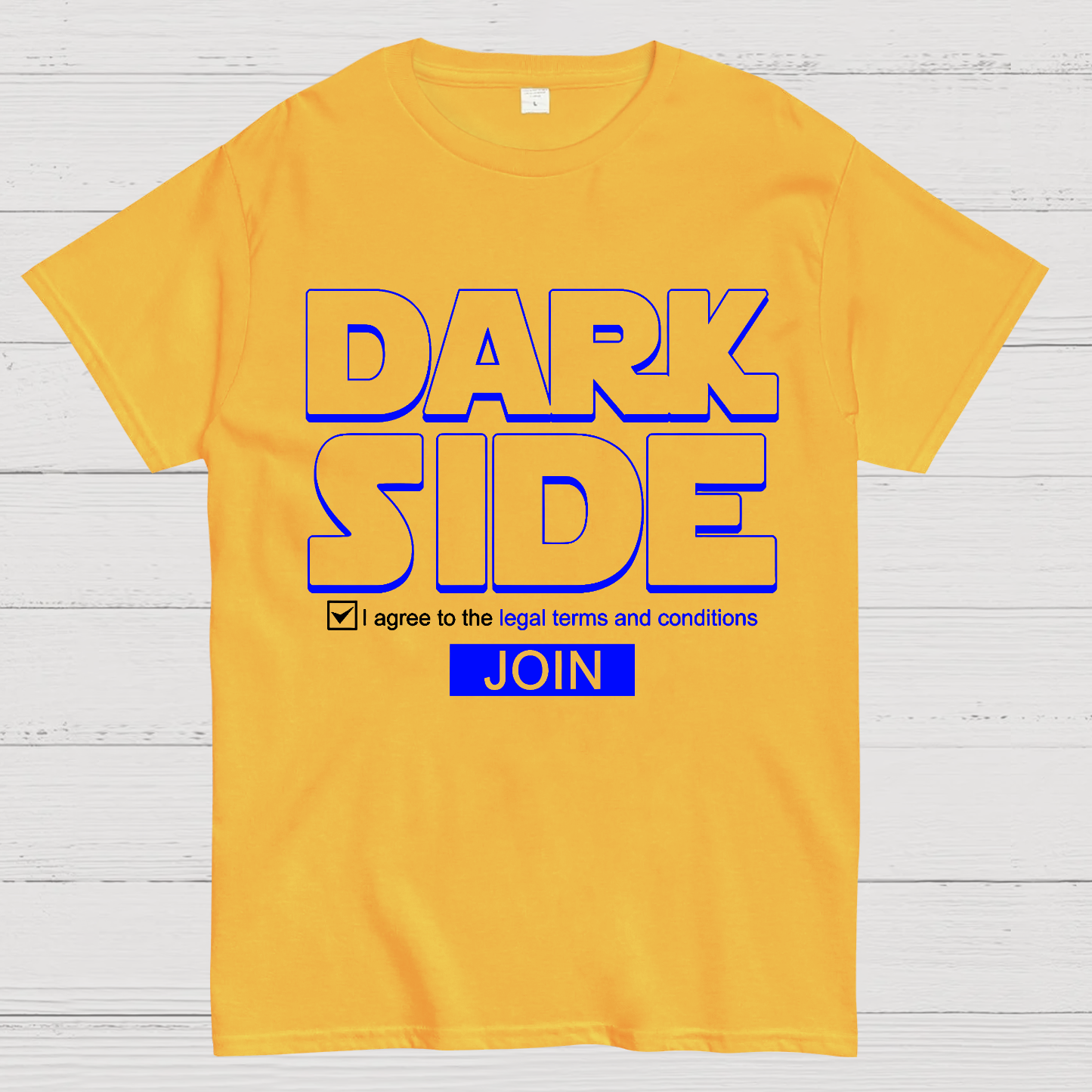 Funny Sci-fi Slogan Dark Side Geek T-Shirt