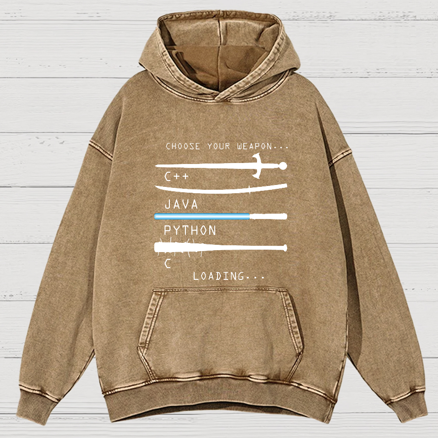 Choose Your Weapon Vintage Distressed Hoodie