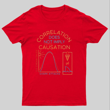 Correlation Does Not Imply Cauisation Geeky T-Shirt