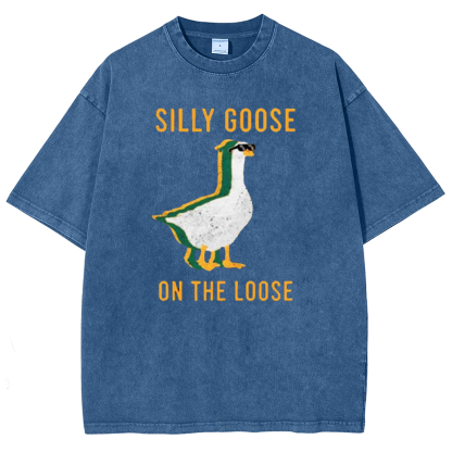 Silly Goose On The Loose Vintage Distressed T-shirt