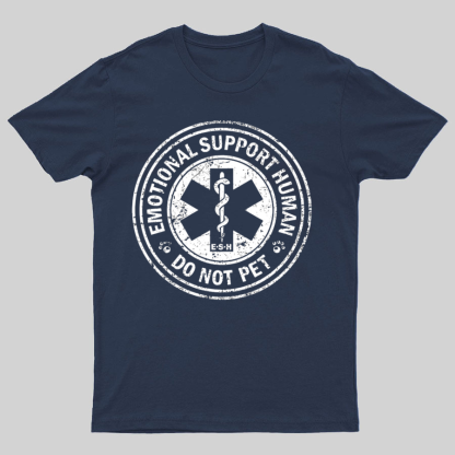 Emotional Support Human Nerd T-Shirt
