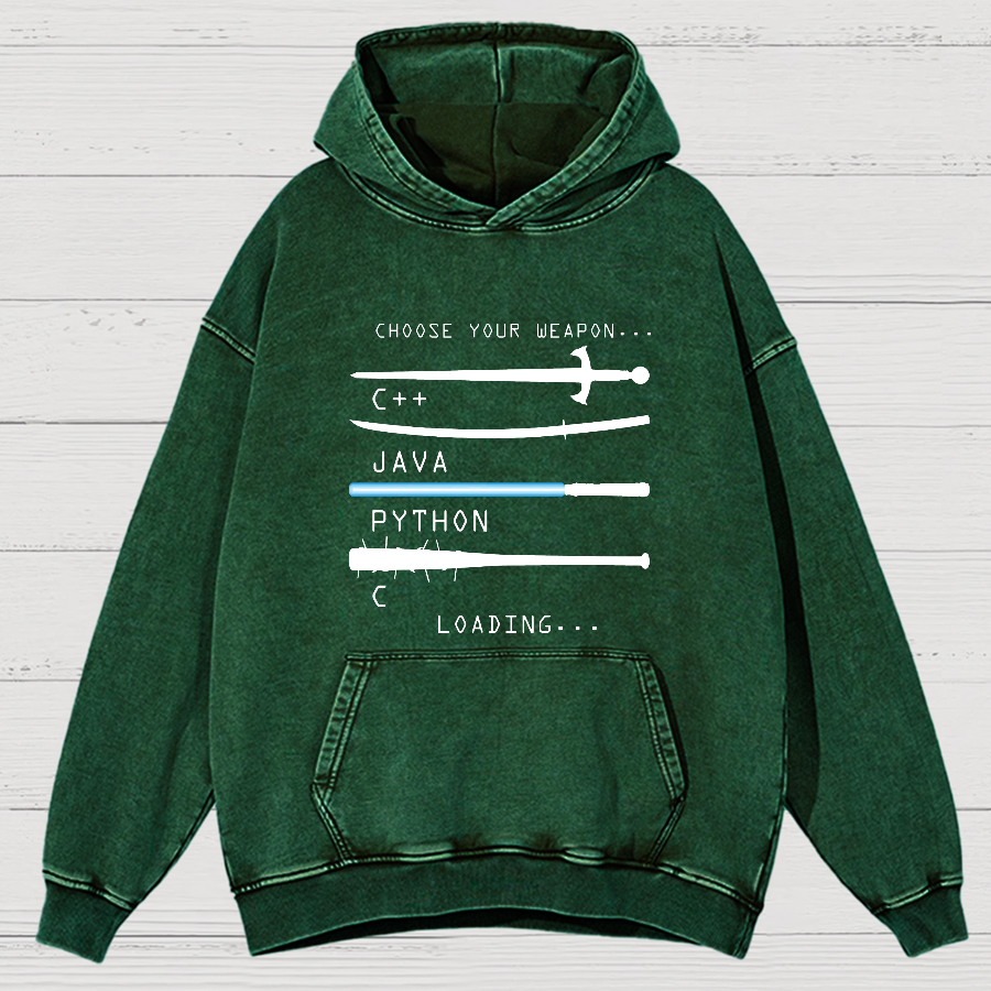 Choose Your Weapon Vintage Distressed Hoodie