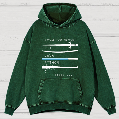 Choose Your Weapon Vintage Distressed Hoodie