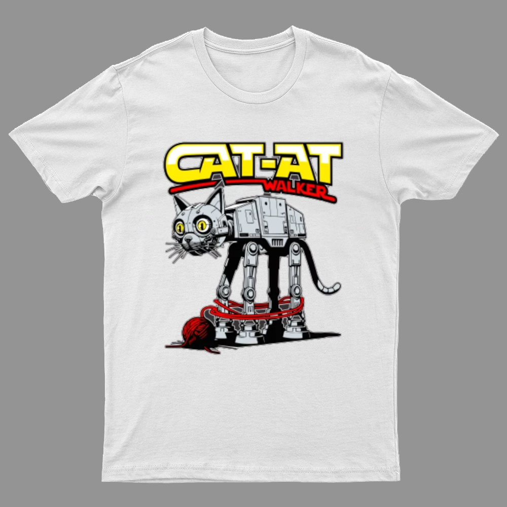 Funny Cat-at Walker, Cat Geeky T-Shirt