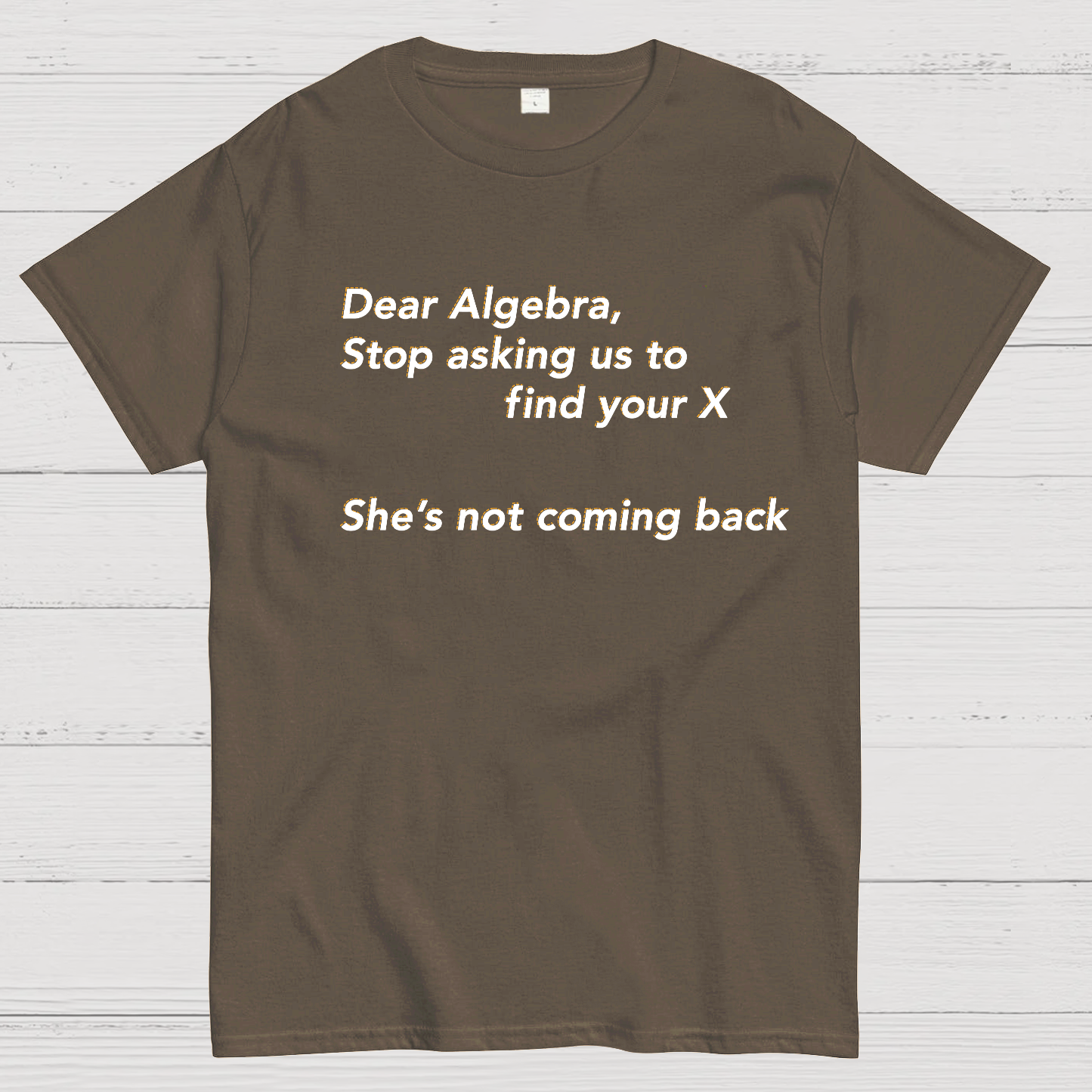 Dear Algebra, Stop Asking Us To Find Your X-1 Geeky T-Shirt
