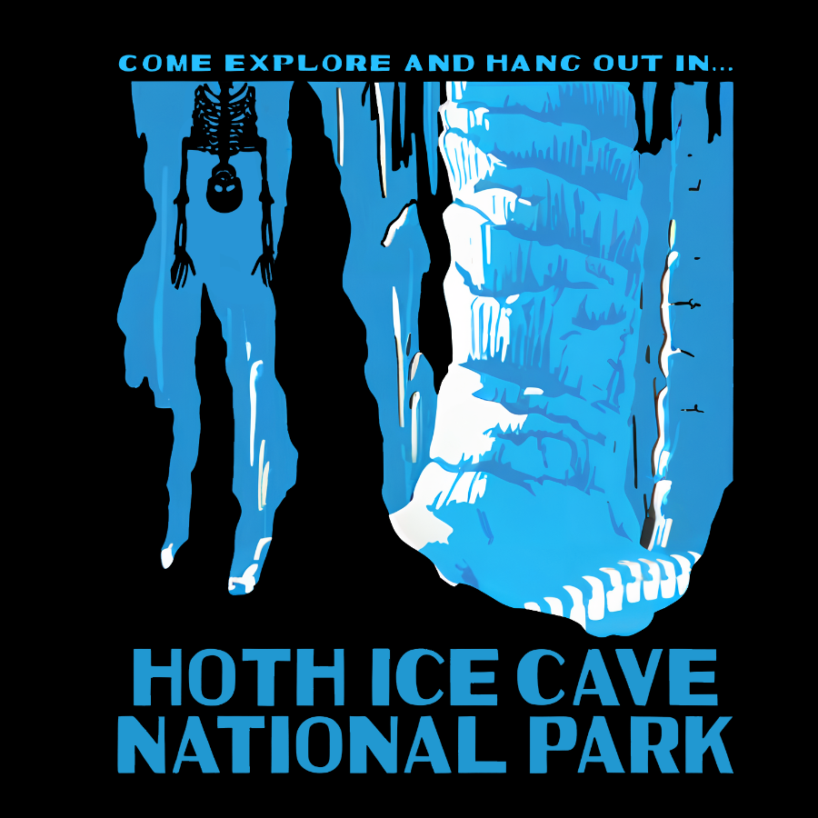 Hoth Ice Cave National Park Geeky T-Shirt