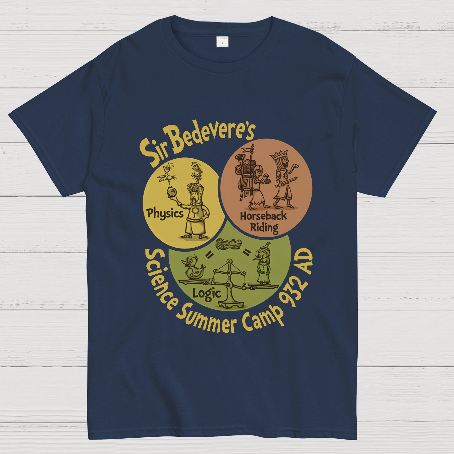Sir Bedevere’s Science Camp Geeky T-Shirt