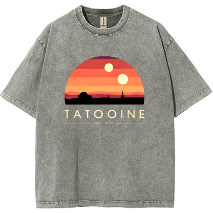 Tatooine Sunset Vintage Distressed T-shirt