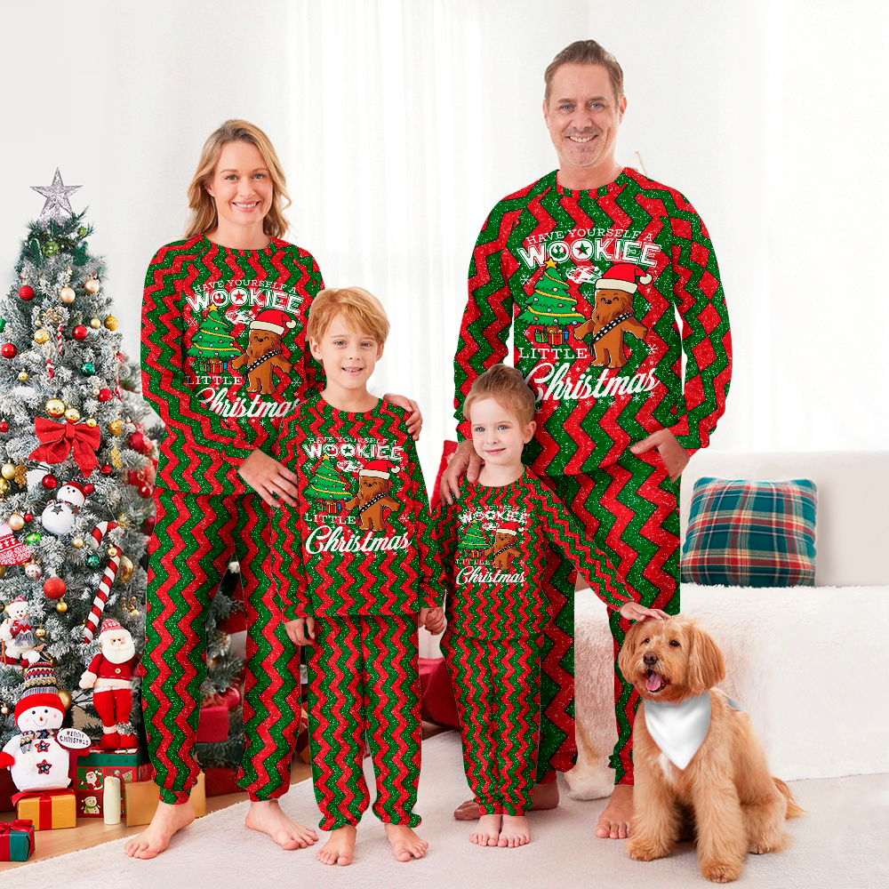 Merry Wookiee Christmas Family Christmas Pajamas Set