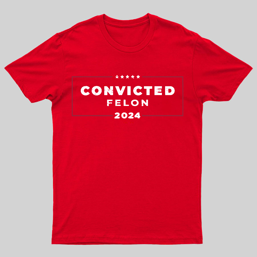 2024 Convicted Felon Geeky T-Shirt