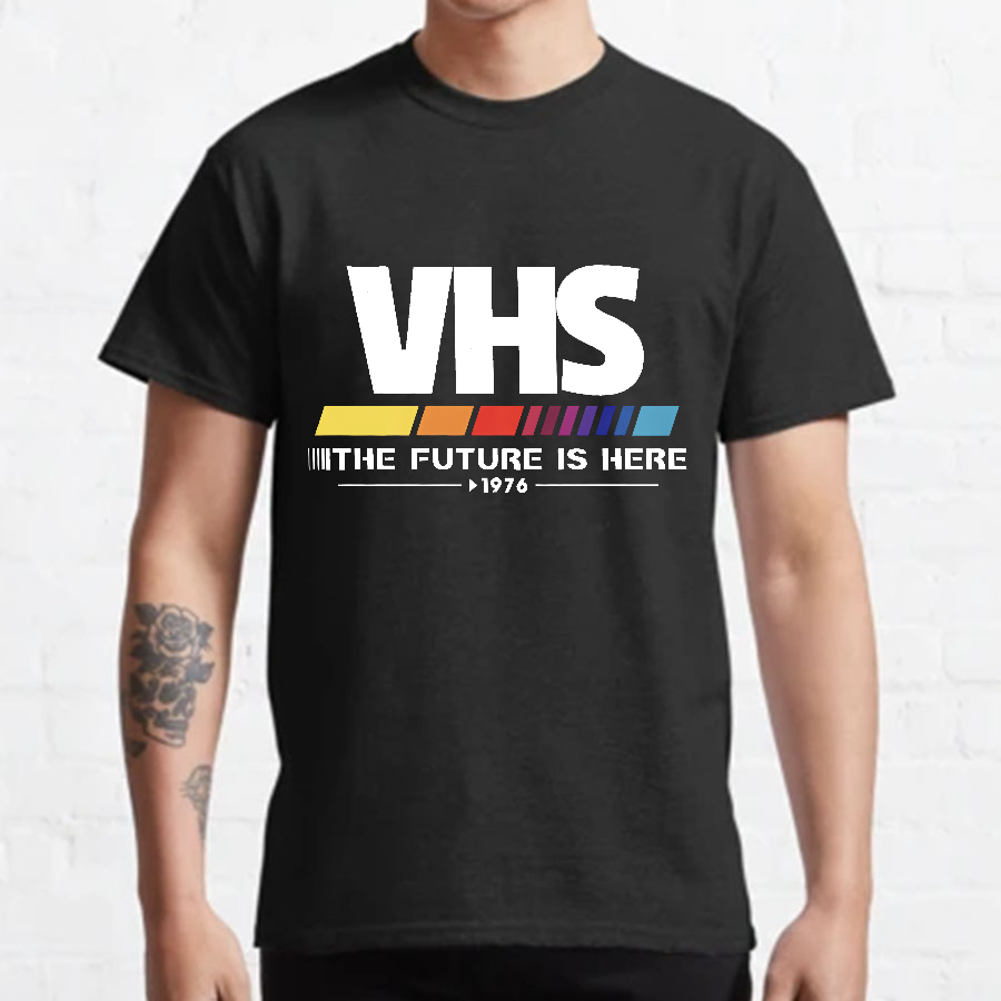 VHS - The Future is Now Geeky T-Shirt