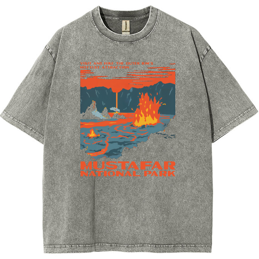 Mustafar National Park Vintage Distressed T-shirt