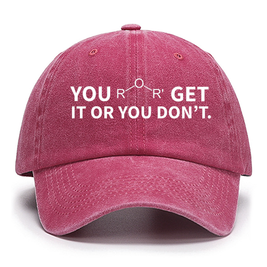Ether Get It Or You Don't , Science Teacher Nerd Cotton Hat