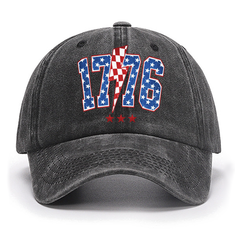1776 America 4th of July Cotton Hat