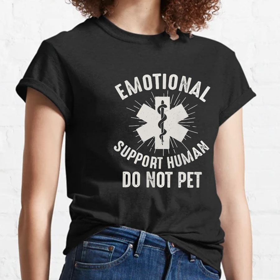 Emotional Support Human Geeky T-Shirt