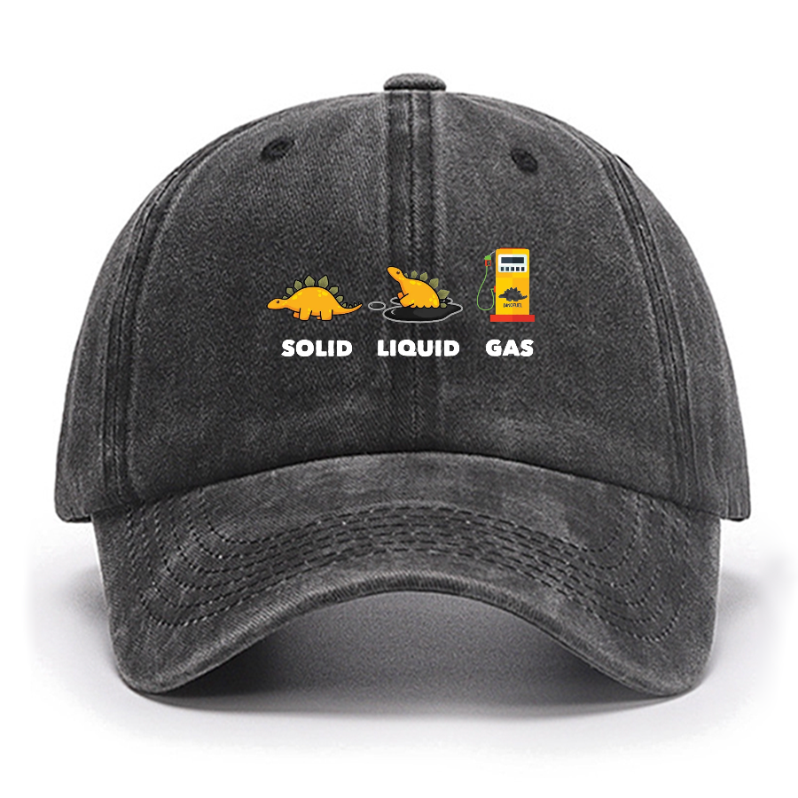 Dinosaur Solid Liquid Gas ScienceCotton Hat