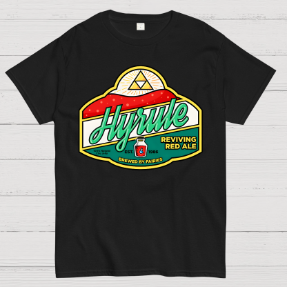 It's Dangerous to Go Sober, Take This-Hyrule Reviving Red Ale Geek T-Shirt