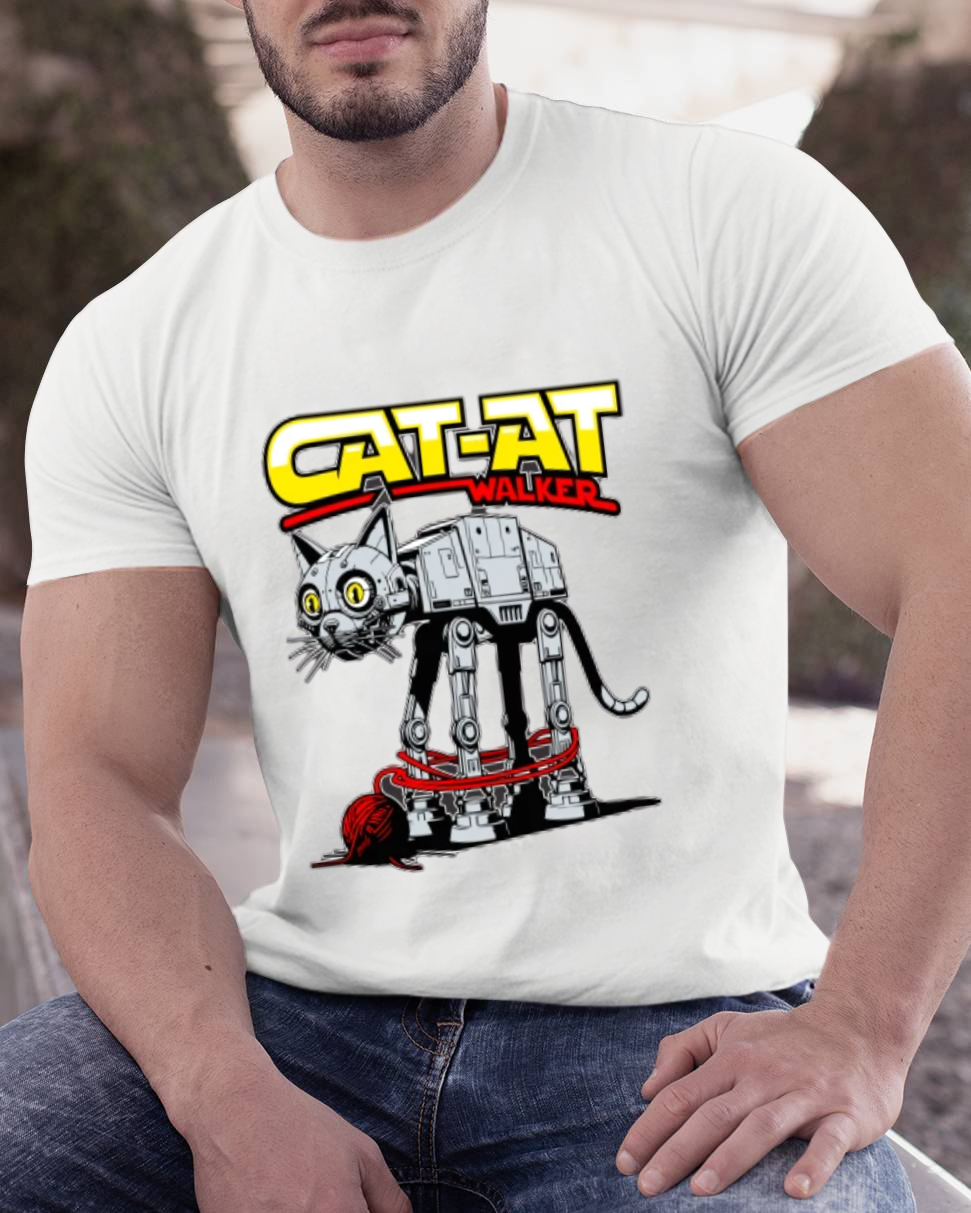 Funny Cat-at Walker， Cat Geeky T-Shirt