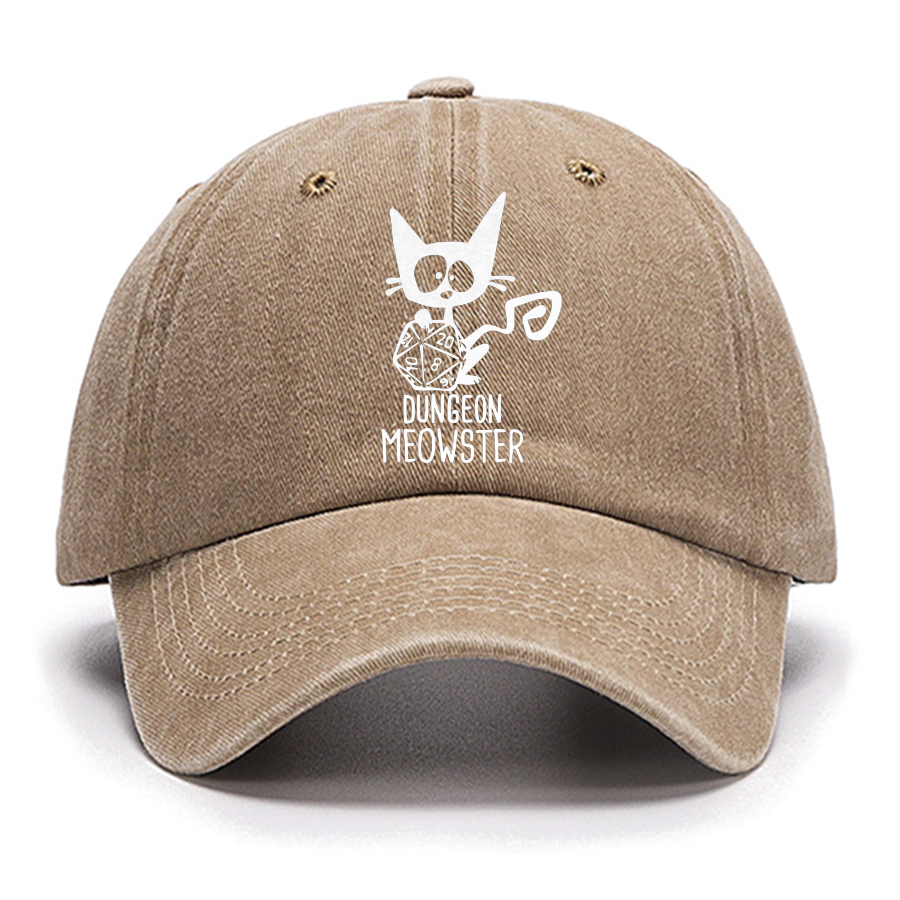 Dungeon Meowster Funny Unisex Gamer Cotton Hat